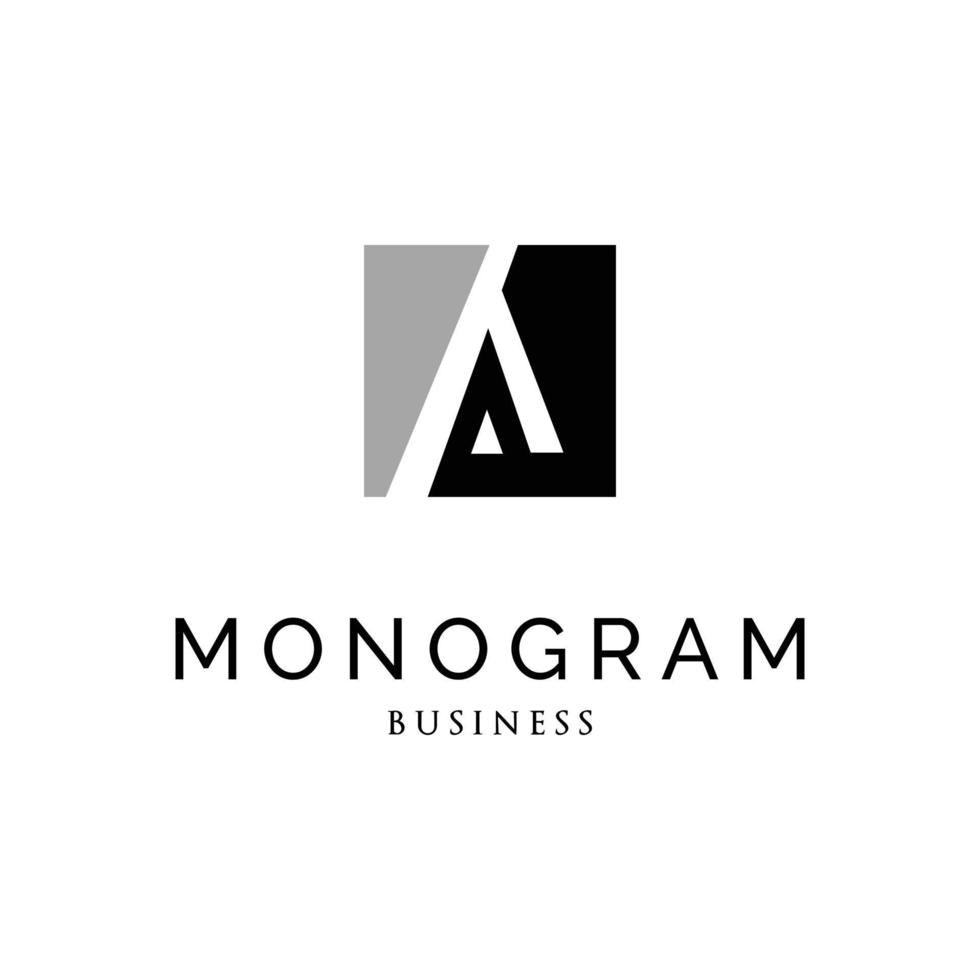 lettera iniziale un ispirazione per il design del logo monogramma vettore