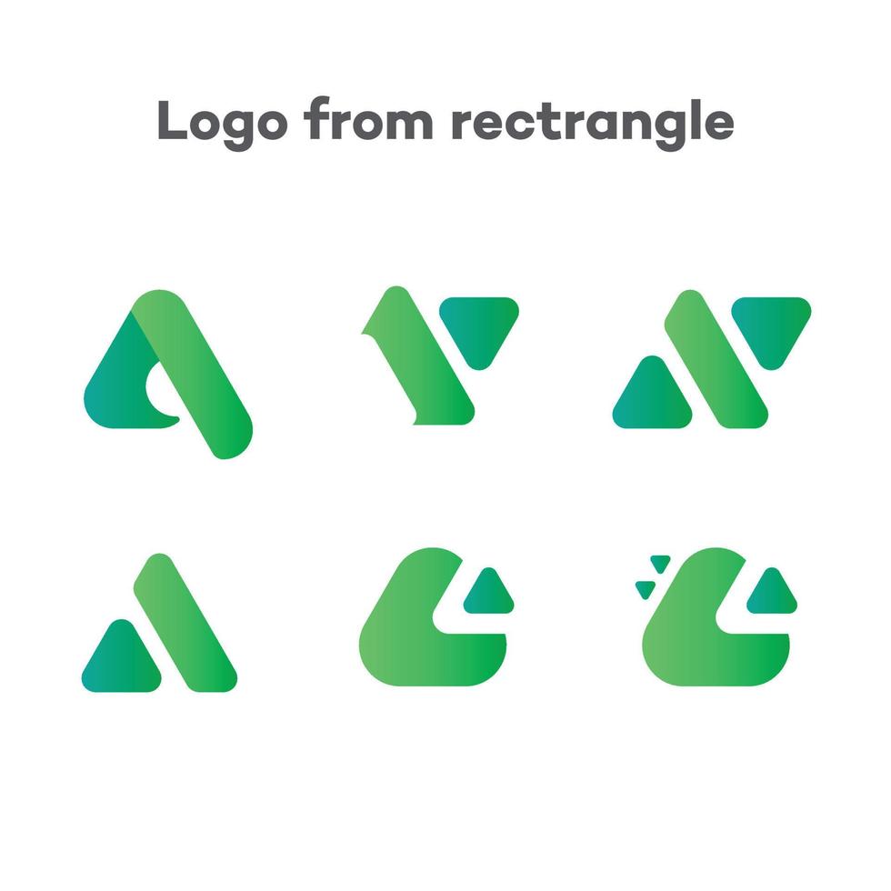 una geometria del triangolo di base del logo vettore