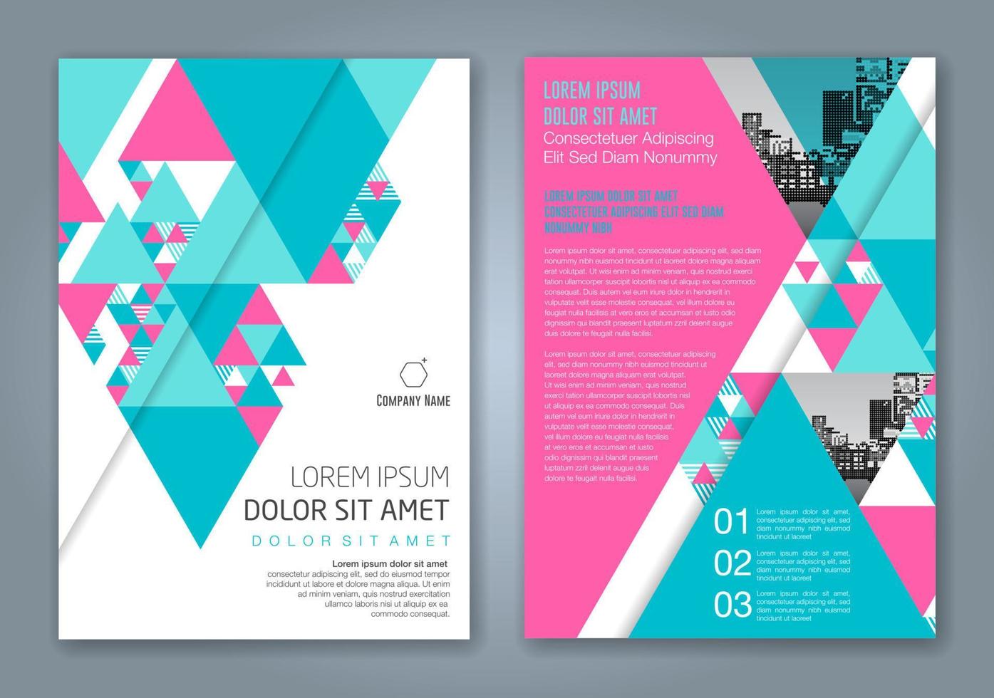 forme geometriche minime design sfondo per il poster del volantino dell'opuscolo della copertina del libro del rapporto annuale di affari vettore