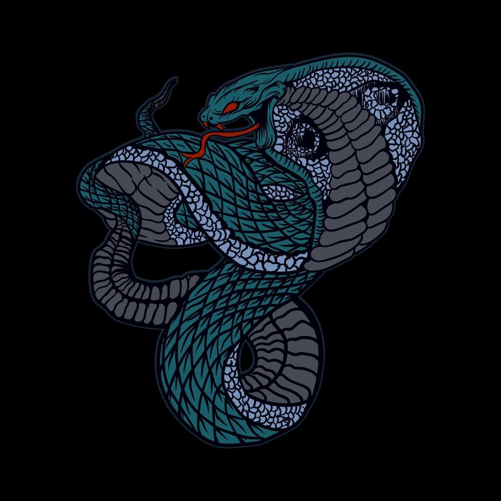 illustrazione vettoriale di cobra