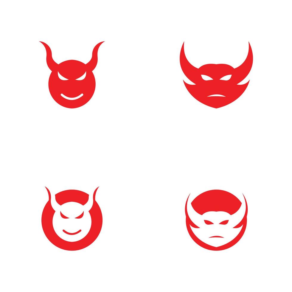 logo del diavolo con ali e corna utilizzando il concetto di design vettoriale. vettore