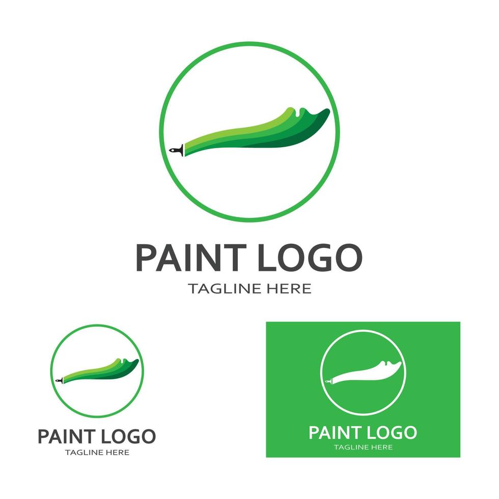 pennello logo e simbolo immagine vettoriale
