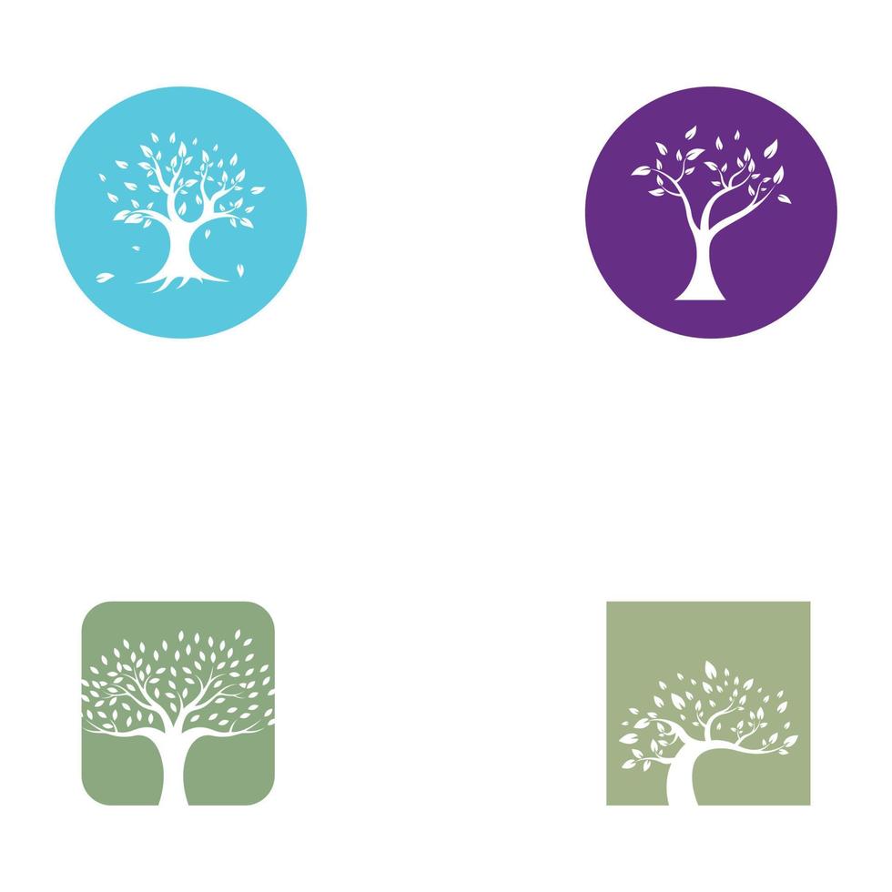 disegno del logo dell'albero vivente, utilizzando un concetto di modello di illustrazione vettoriale. vettore