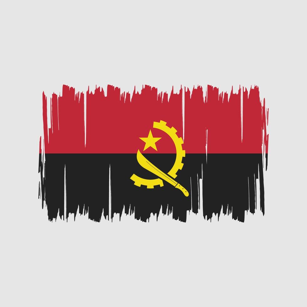 vettore di bandiera dell'Angola. bandiera nazionale