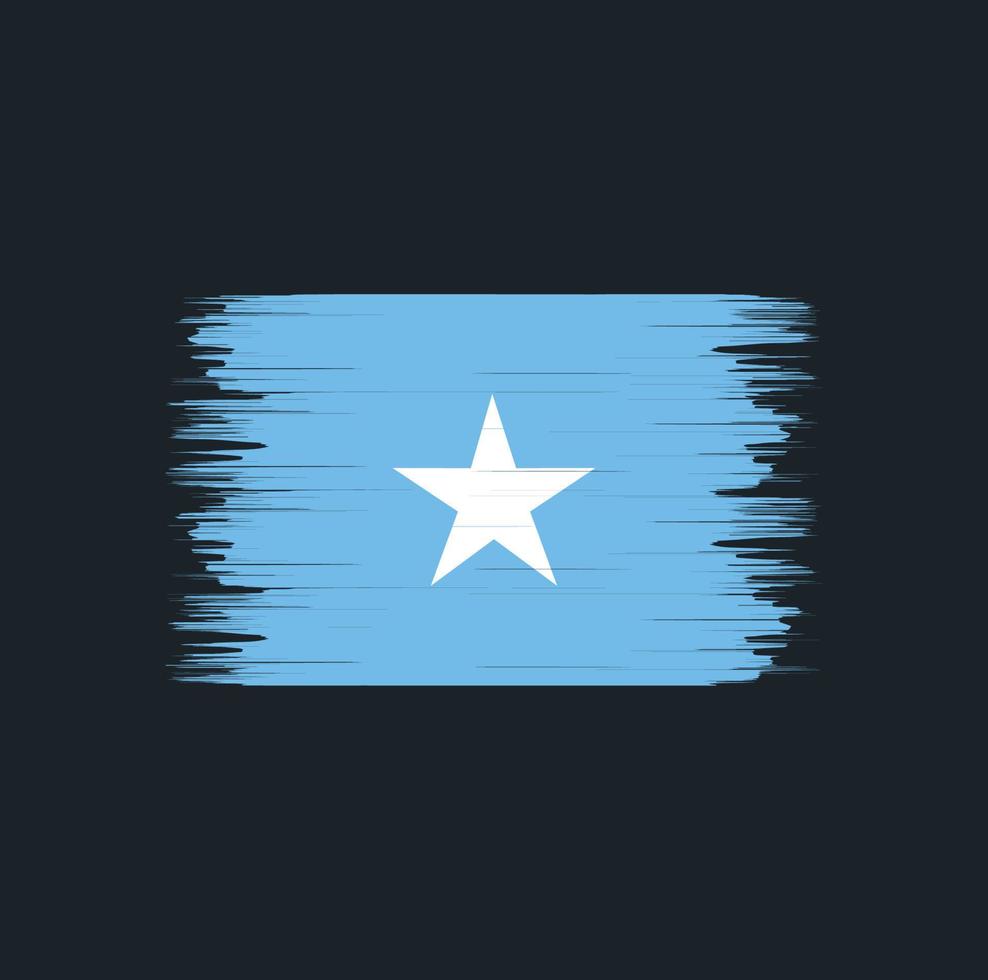 vettore della spazzola della bandiera della somalia. bandiera nazionale