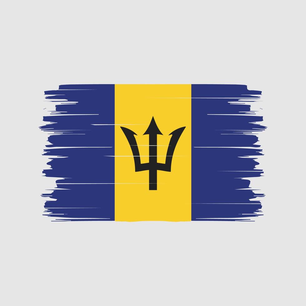 vettore di bandiera delle barbados. bandiera nazionale