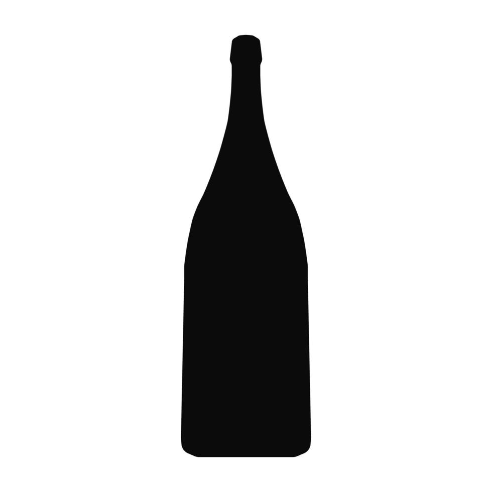 icona bottiglia vettore colore nero