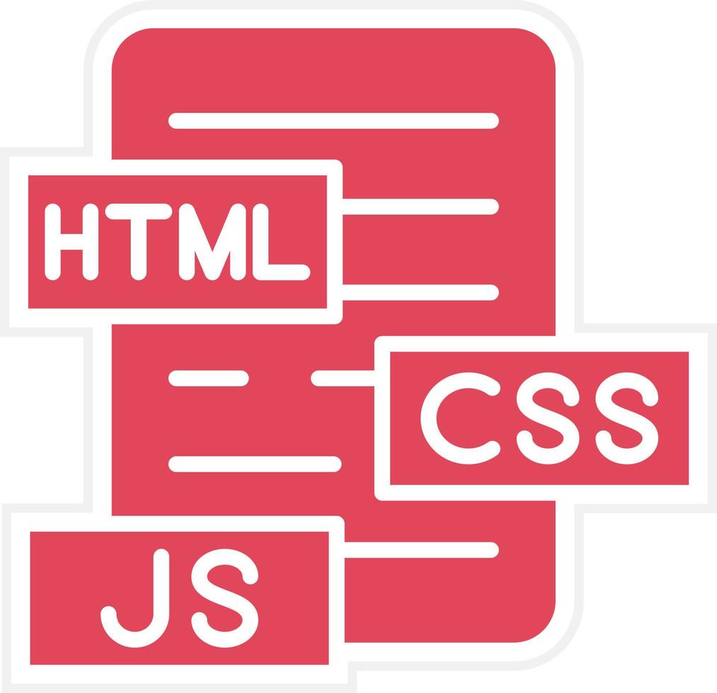 html js css stile icona vettore