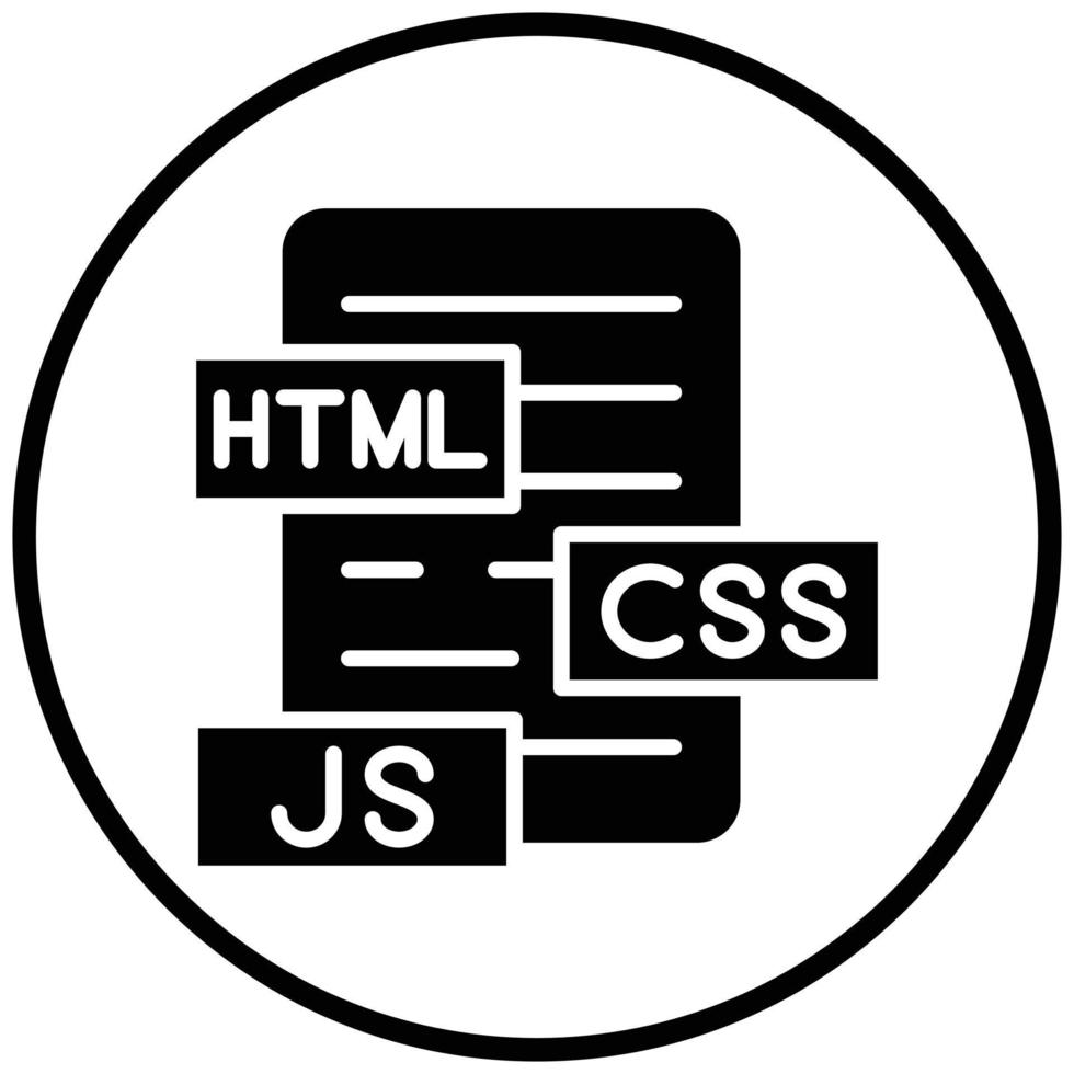 html js css stile icona vettore