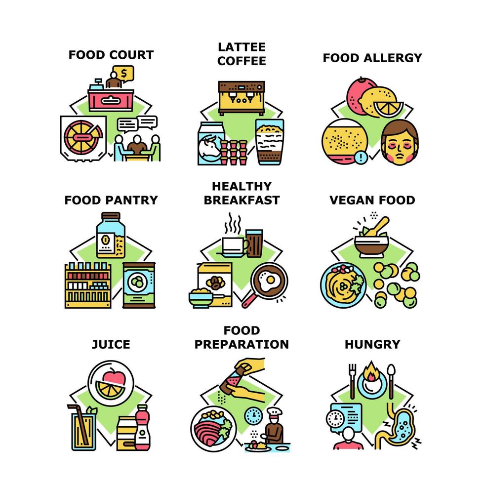 illustrazione vettoriale di cibo icona