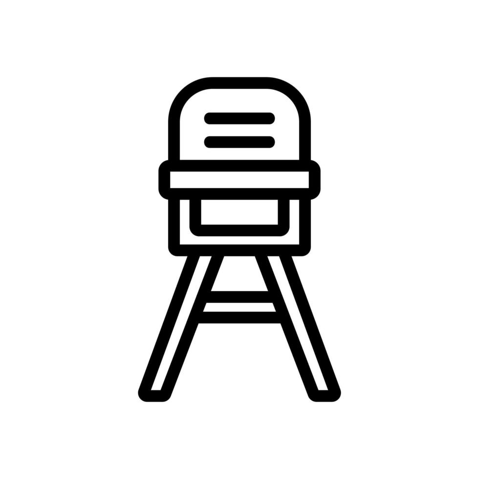 trasformatore della sedia del bambino per l'illustrazione del profilo del vettore dell'icona di alimentazione