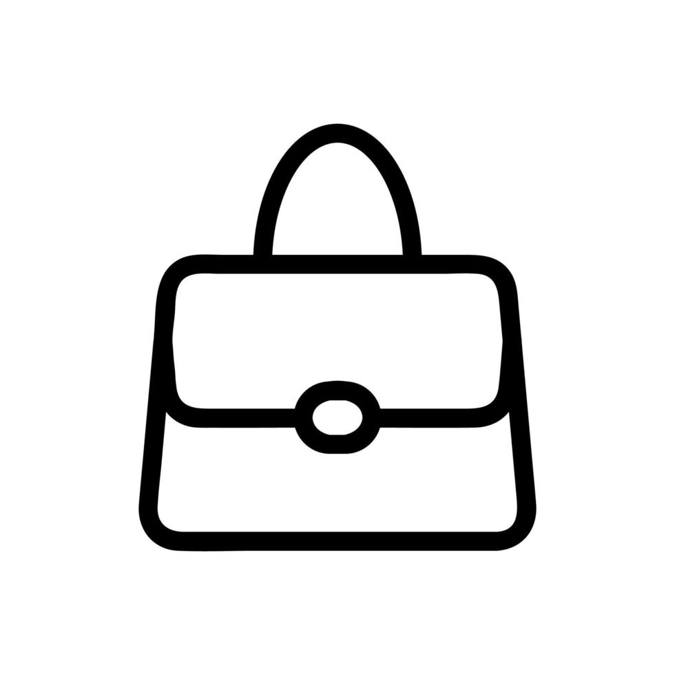 l'icona del vettore della borsa. illustrazione del simbolo del contorno isolato
