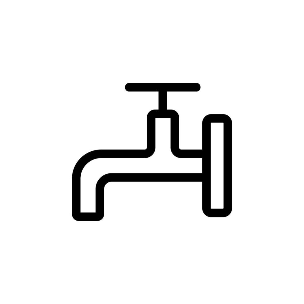 vettore icona miscelatore acqua. illustrazione del simbolo del contorno isolato
