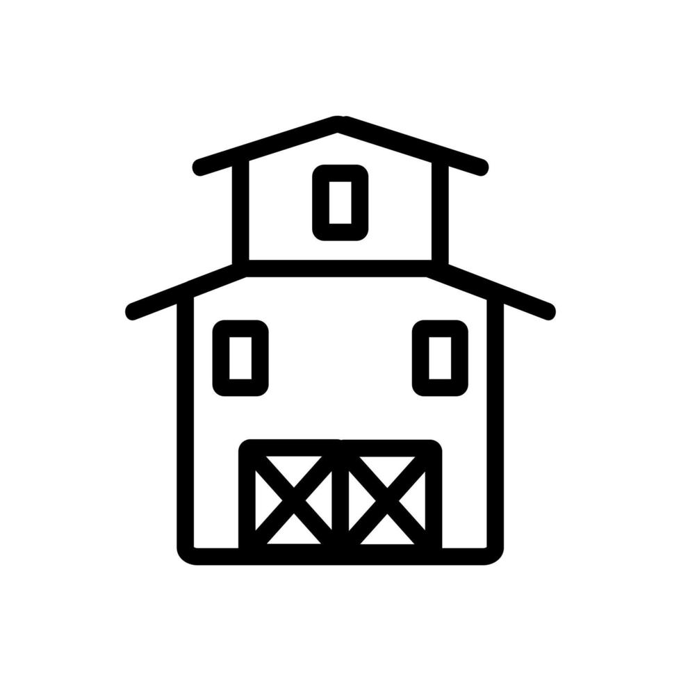 vettore icona fattoria. illustrazione del simbolo del contorno isolato