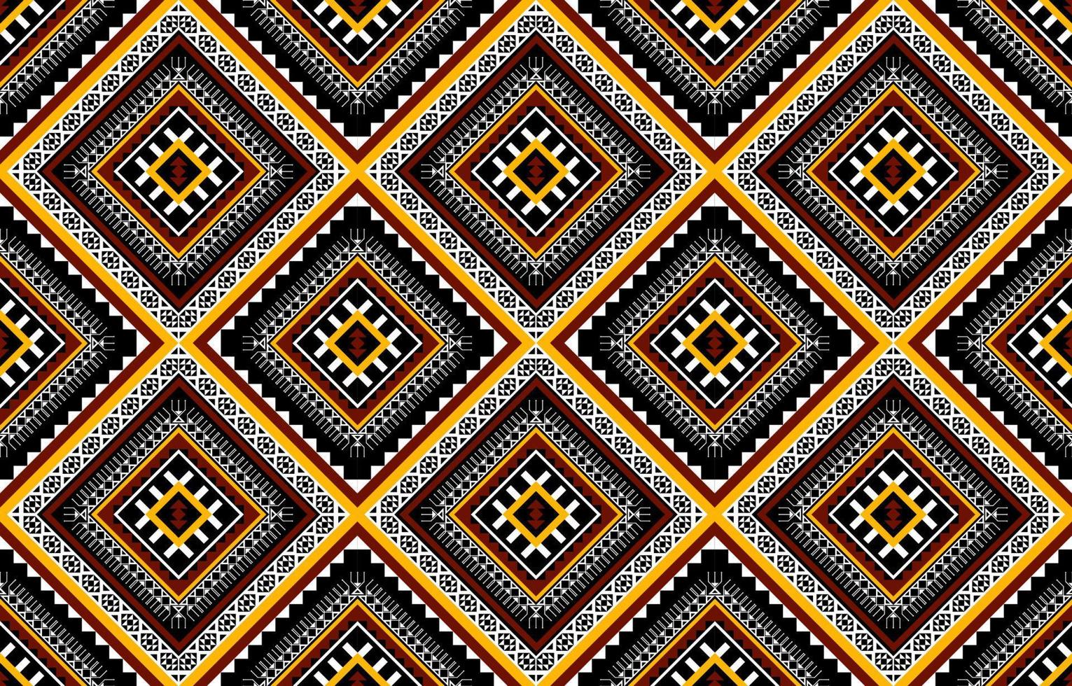 modello senza cuciture geometrico etnico astratto. design per sfondo, illustrazione, carta da parati, tessuto, trama, batik, moquette, abbigliamento, ricamo vettore