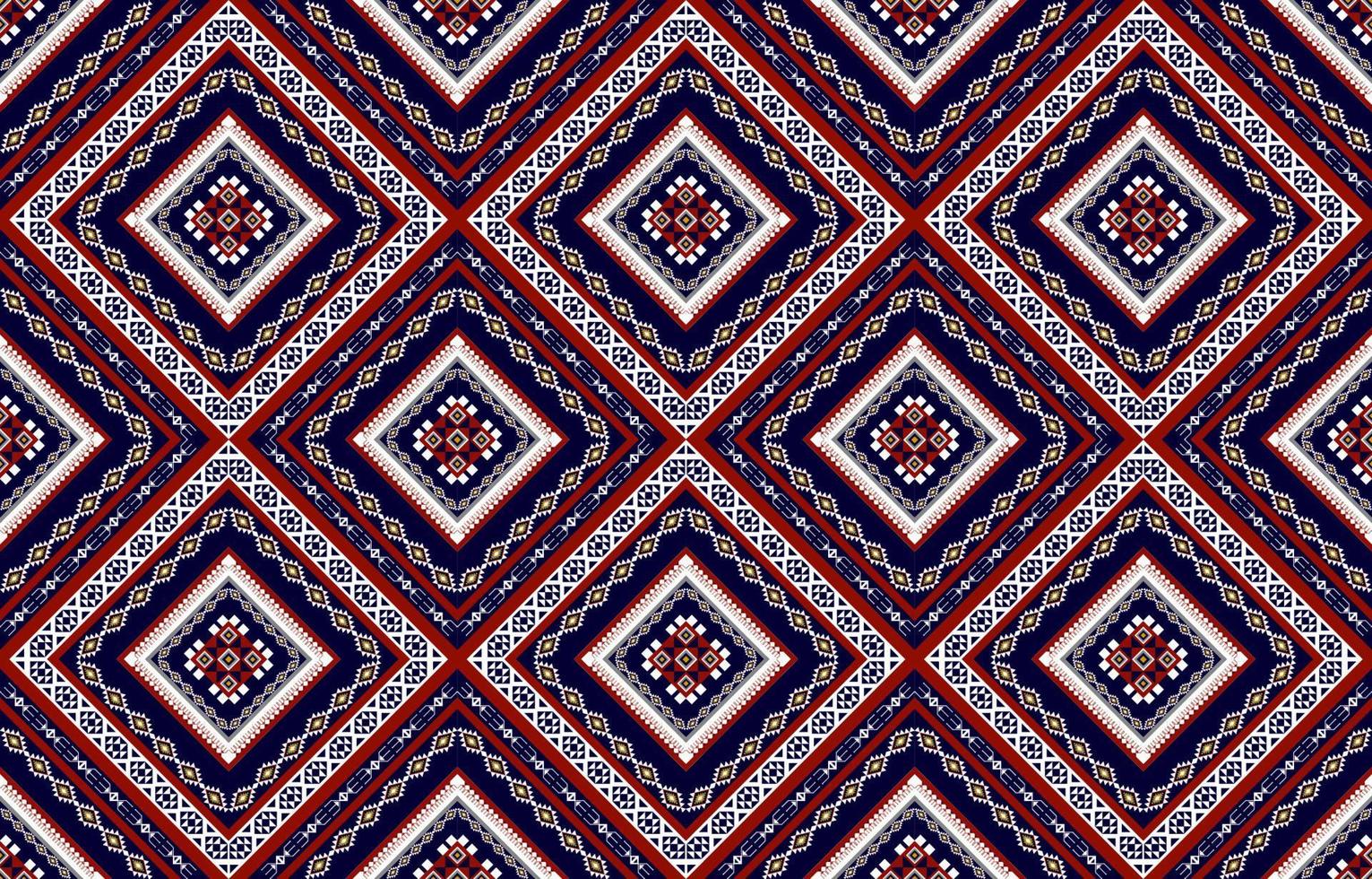 modello senza cuciture geometrico etnico astratto. design per sfondo, illustrazione, carta da parati, tessuto, trama, batik, moquette, abbigliamento, ricamo vettore