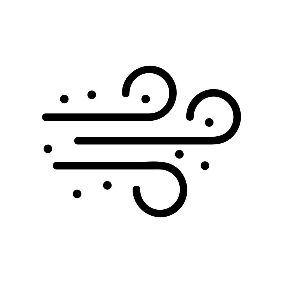 vettore icona polvere. illustrazione del simbolo del contorno isolato