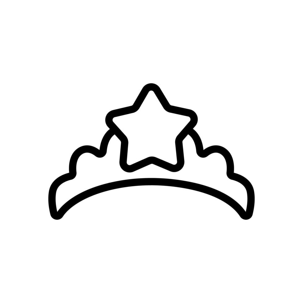 illustrazione del contorno vettoriale dell'icona del giocattolo della corona