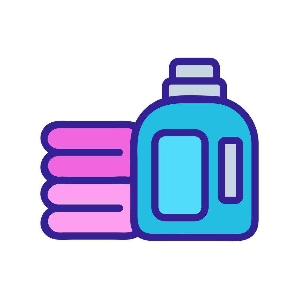 illustrazione del contorno vettoriale dell'icona del liquido detergente