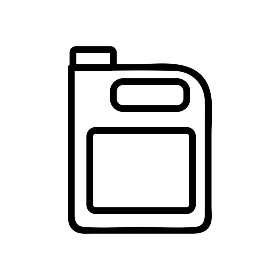 illustrazione del contorno vettoriale dell'icona del liquido detergente