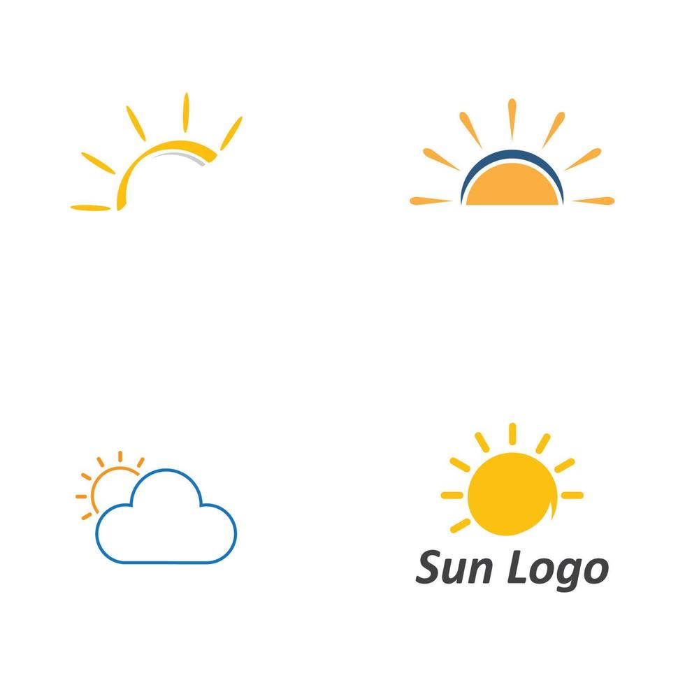 icona di illustrazione vettoriale di sole