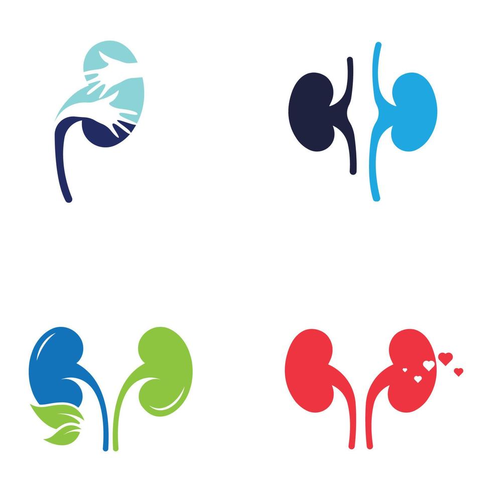 illustrazione vettoriale del logo del rene