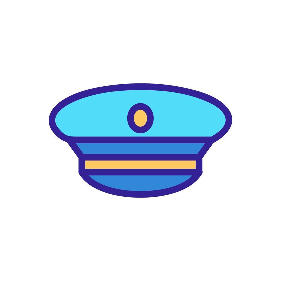 vettore icona marinaio berretto. illustrazione del simbolo del contorno isolato