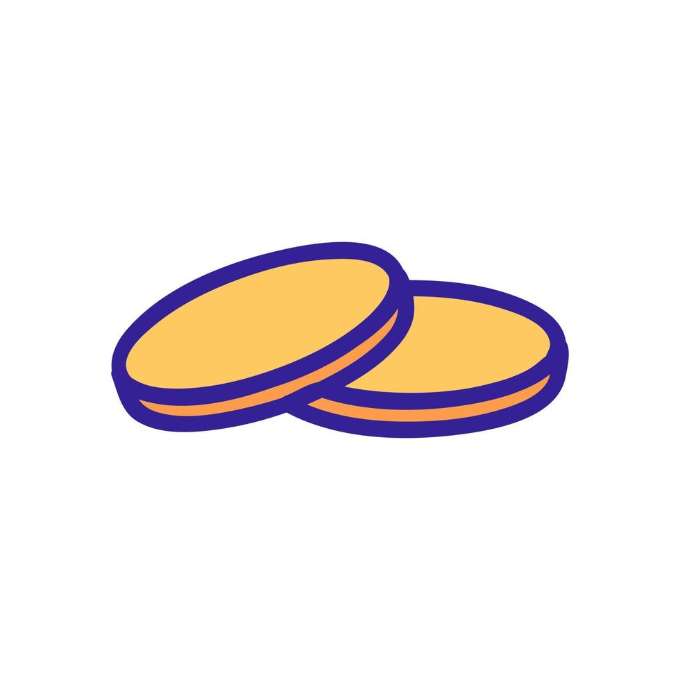 biscotto biscotto icona vettore. illustrazione del simbolo del contorno isolato vettore