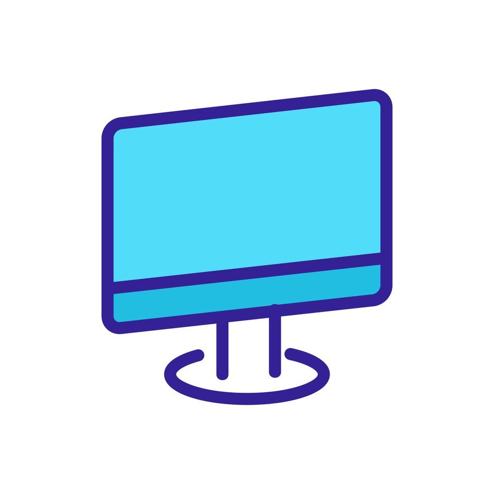 vettore icona computer moderno. illustrazione del simbolo del contorno isolato