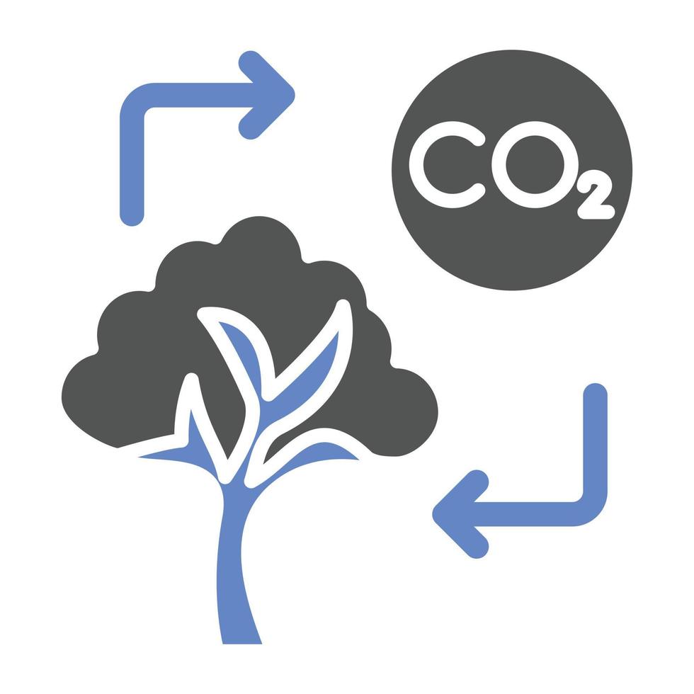 stile icona impronta di carbonio vettore