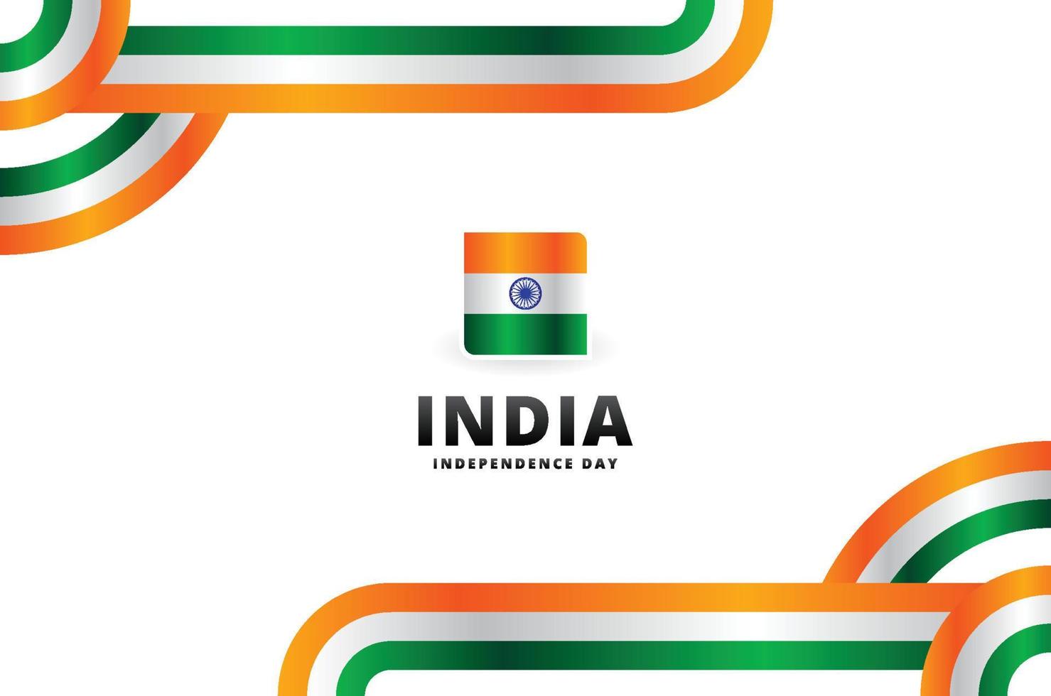 sfondo di design del giorno dell'indipendenza dell'india per il momento di saluto vettore