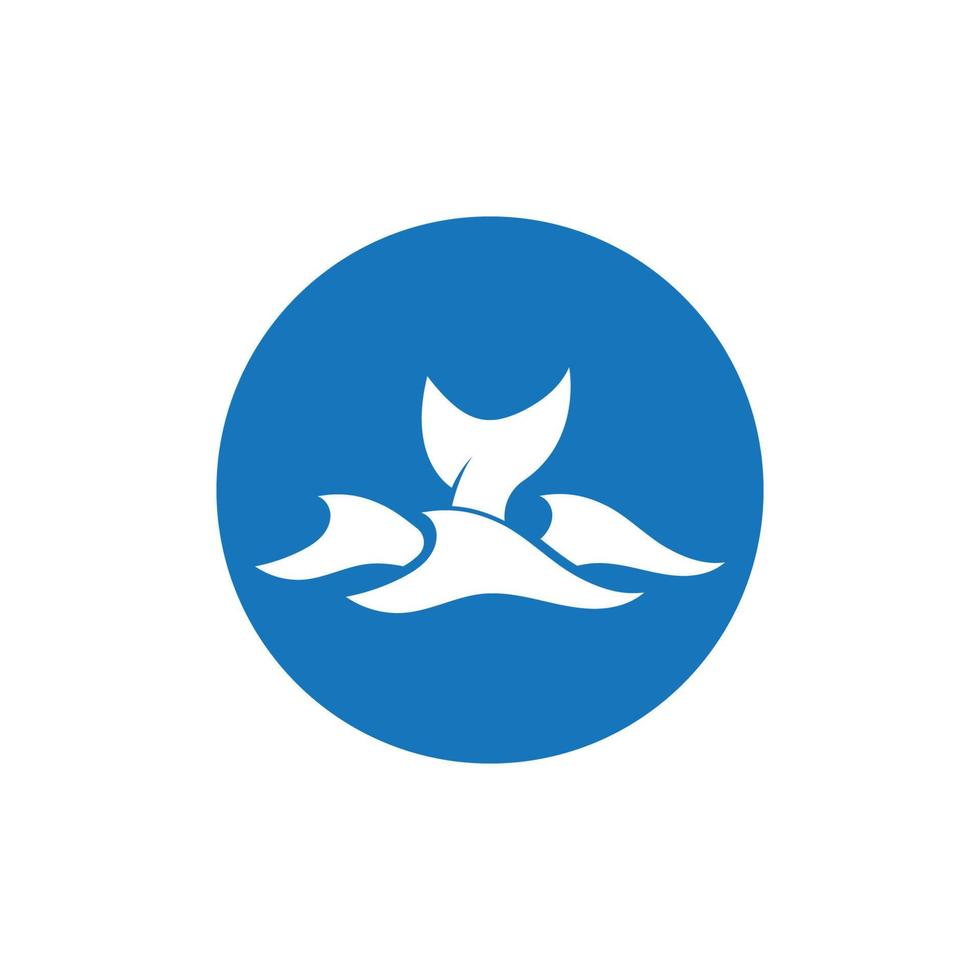 logo dell'onda d'acqua e logo dell'onda del mare o onde d'acqua della spiaggia, con il concetto di design vettoriale. vettore