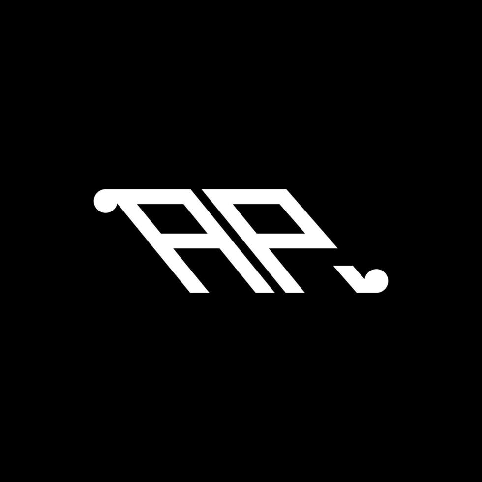 ap lettera logo design creativo con grafica vettoriale