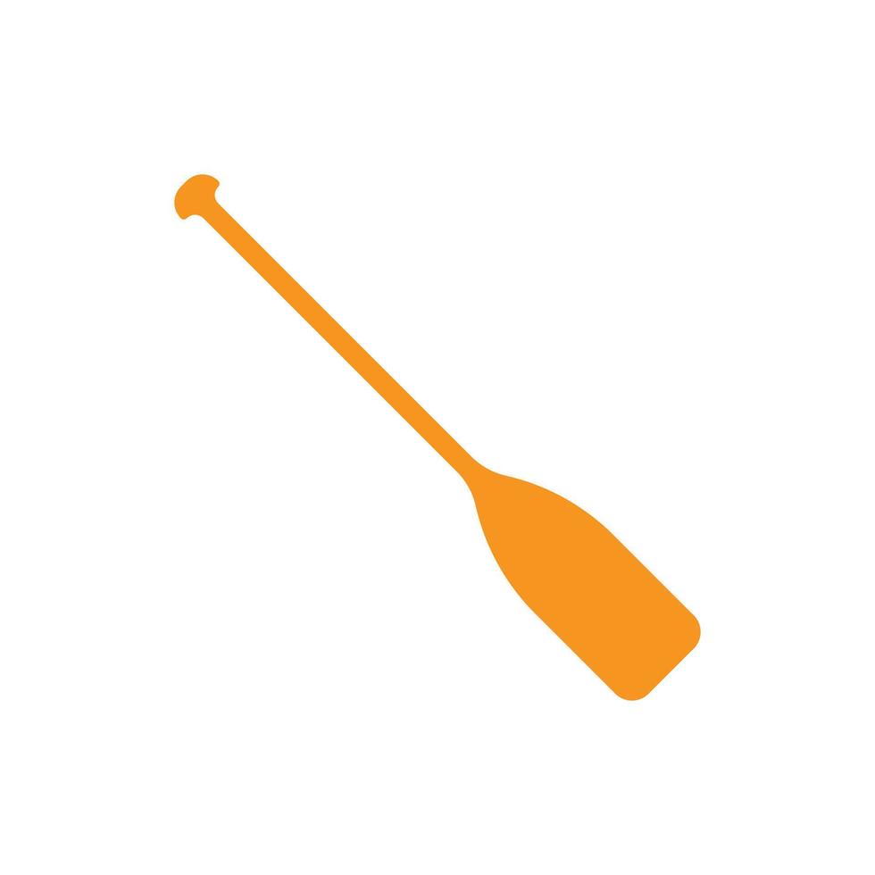 eps10 icona della paletta vettoriale arancione isolata su sfondo bianco. simbolo della pagaia della canoa in uno stile moderno e alla moda piatto semplice per il design del tuo sito Web, il logo, il pittogramma, l'interfaccia utente e l'applicazione mobile