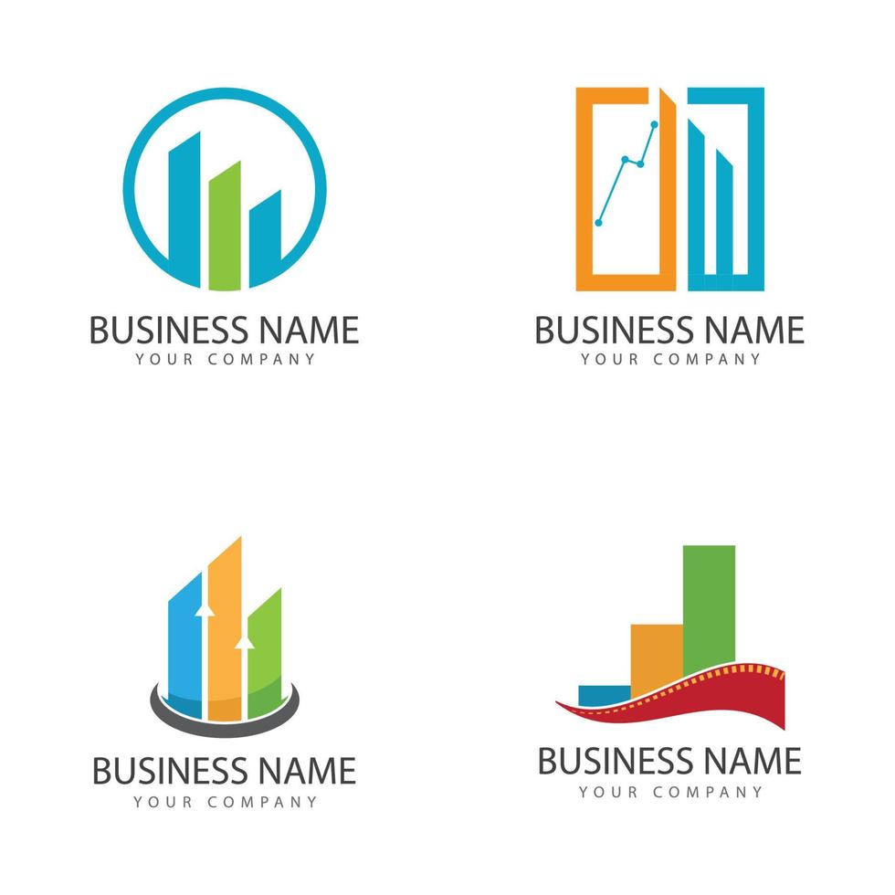 icona di vettore del modello di logo professionale di finanza aziendale