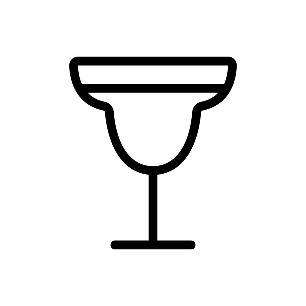 vettore icona cocktail. illustrazione del simbolo del contorno isolato
