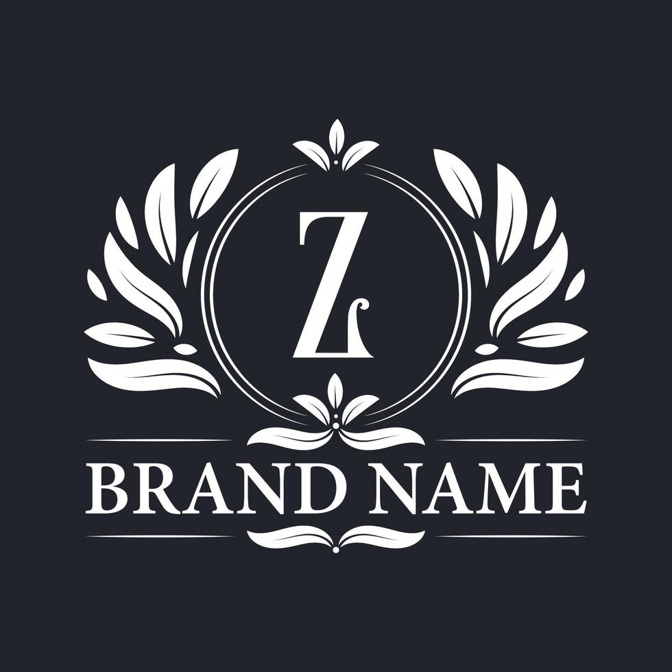 modello di design vintage elegante z lettera logo. vettore