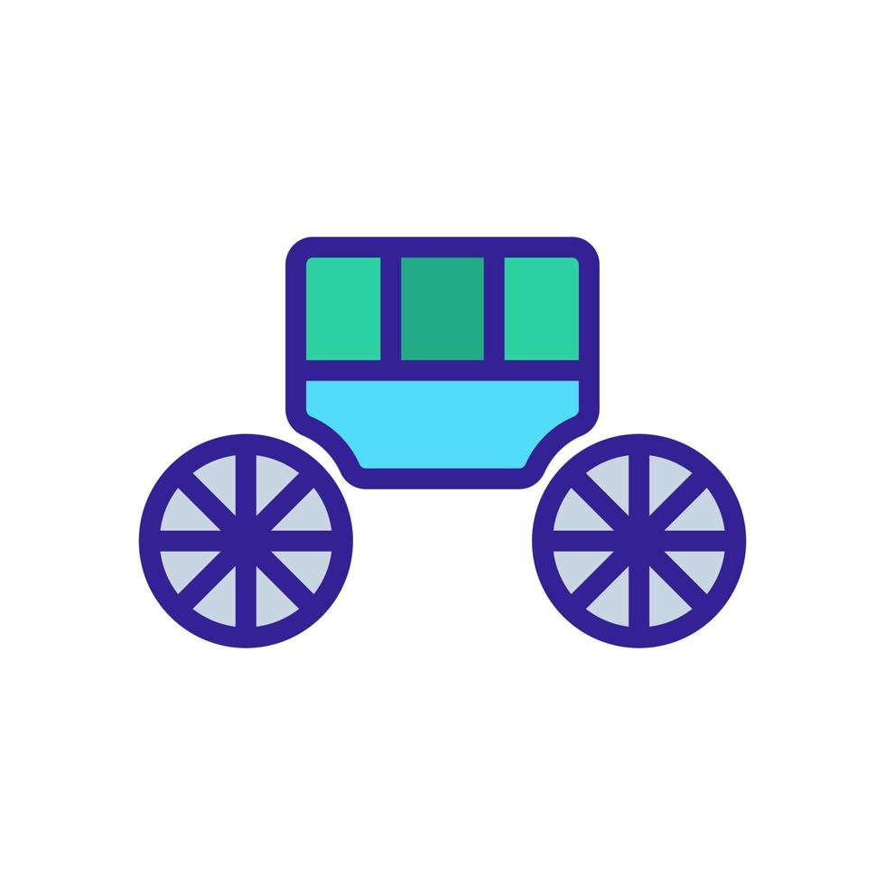 vettore icona carrozza autobus. illustrazione del simbolo del contorno isolato