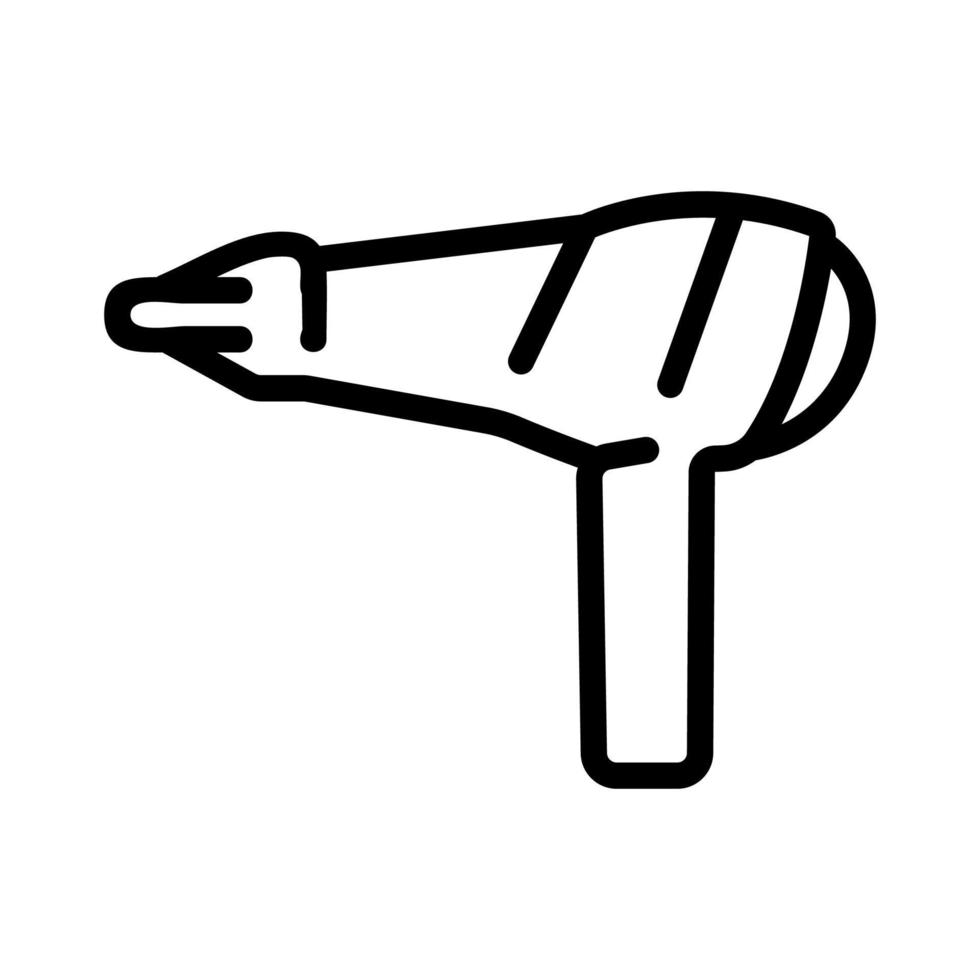 illustrazione del profilo vettoriale dell'icona del mozzo dell'asciugacapelli per uso domestico