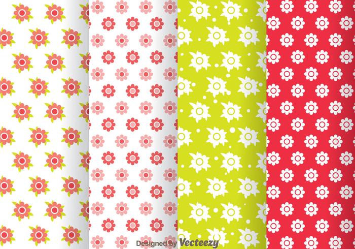 Fiori Girly Pattern vettore