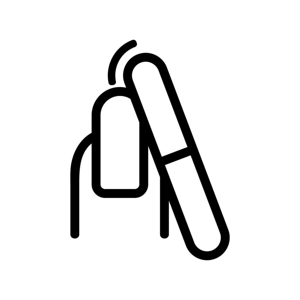 unghie manicure icona vettore. illustrazione del simbolo del contorno isolato vettore