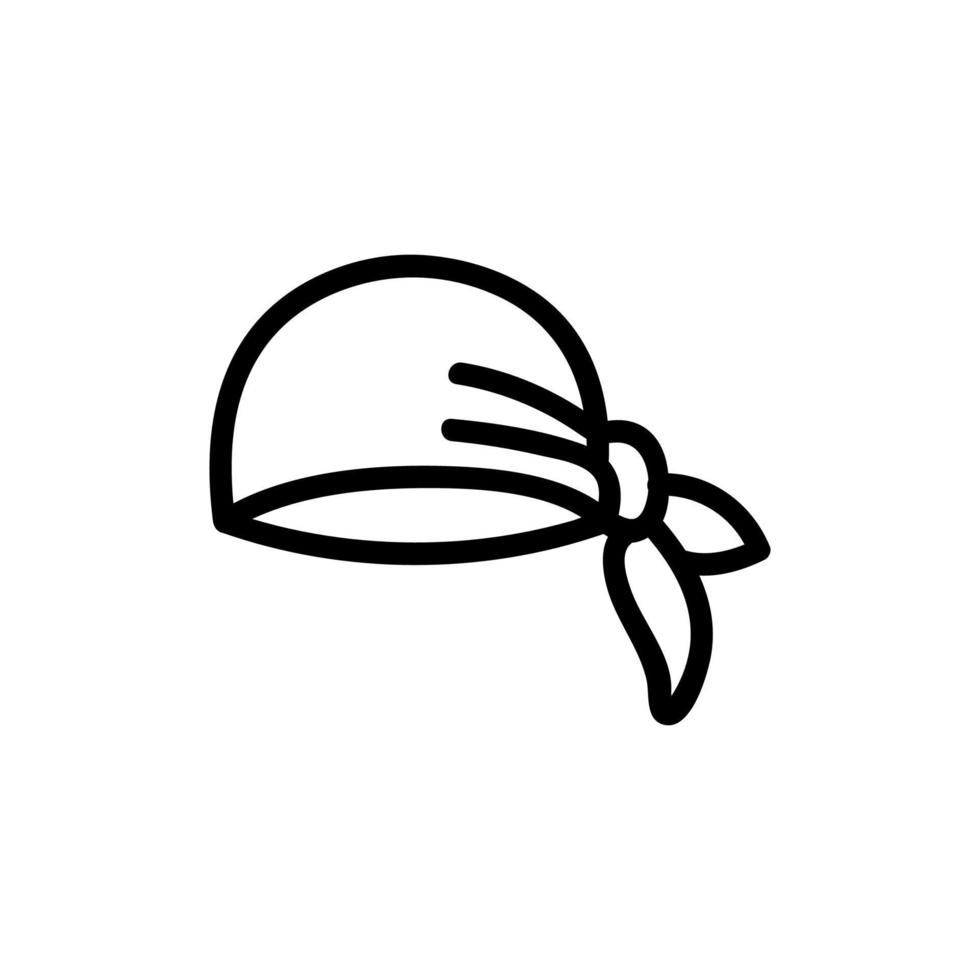 vettore icona bandana. illustrazione del simbolo del contorno isolato