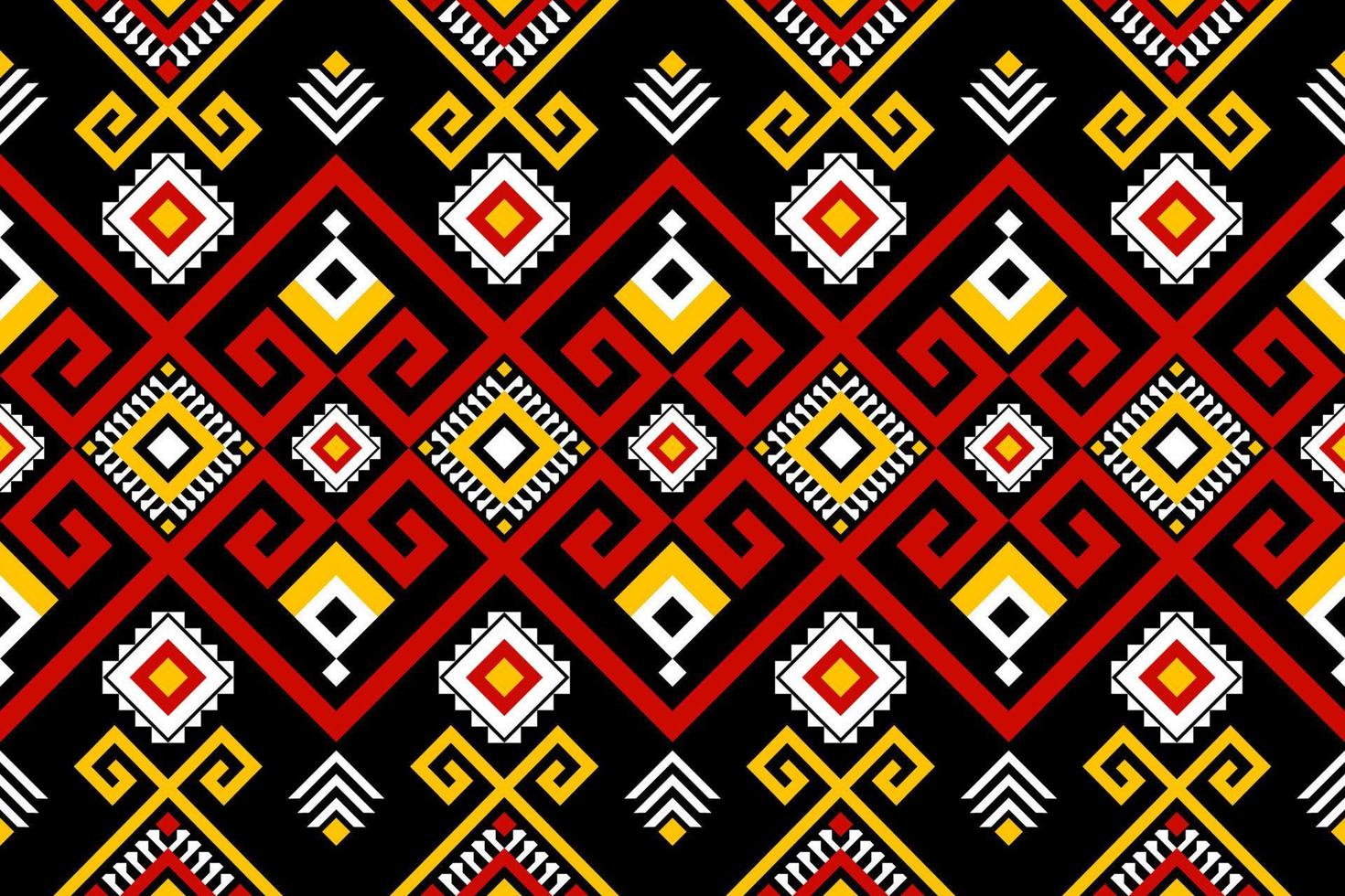 modello senza cuciture etnico geometrico tradizionale. stile artistico tribale azteco. design per sfondo, illustrazione, tessuto, batik, abbigliamento, confezionamento, carta da parati, moquette, ricamo vettore