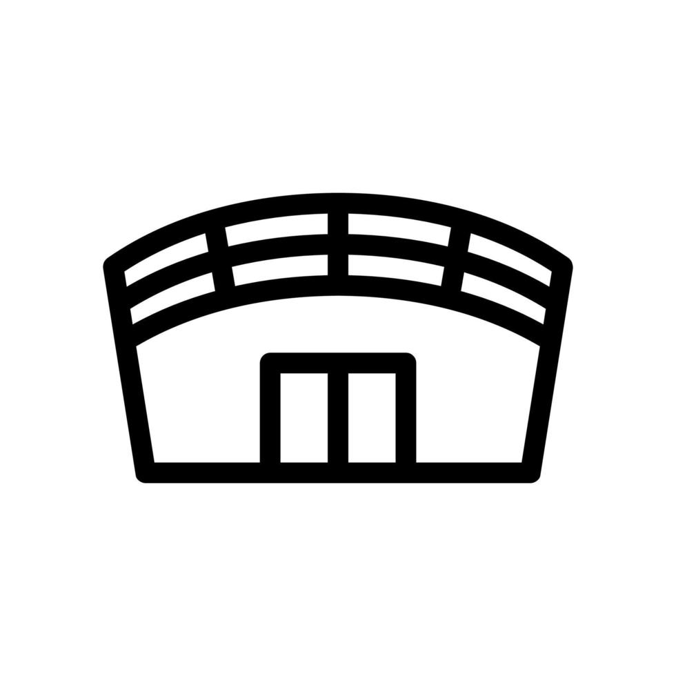 vettore icona stadio. illustrazione del simbolo del contorno isolato