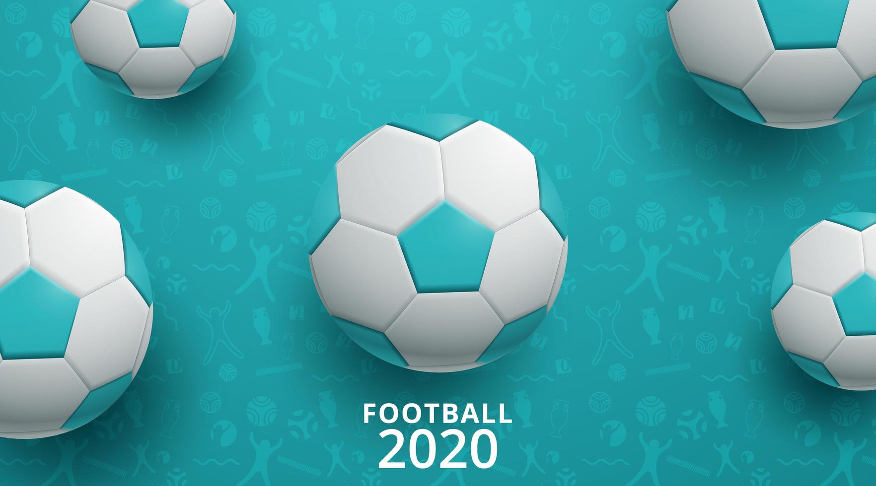 calcio calcio 2020 sfondo vettore