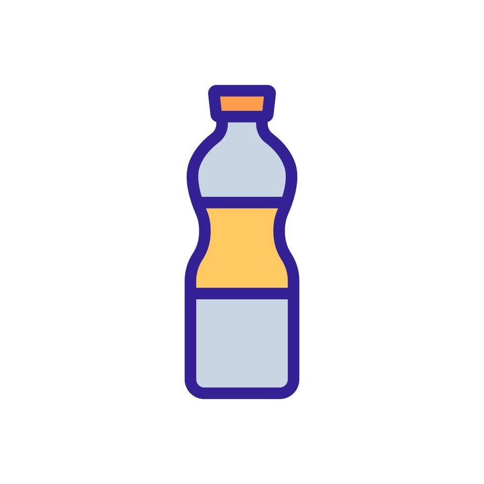 normale bottiglia di olio di girasole icona vettore illustrazione del profilo