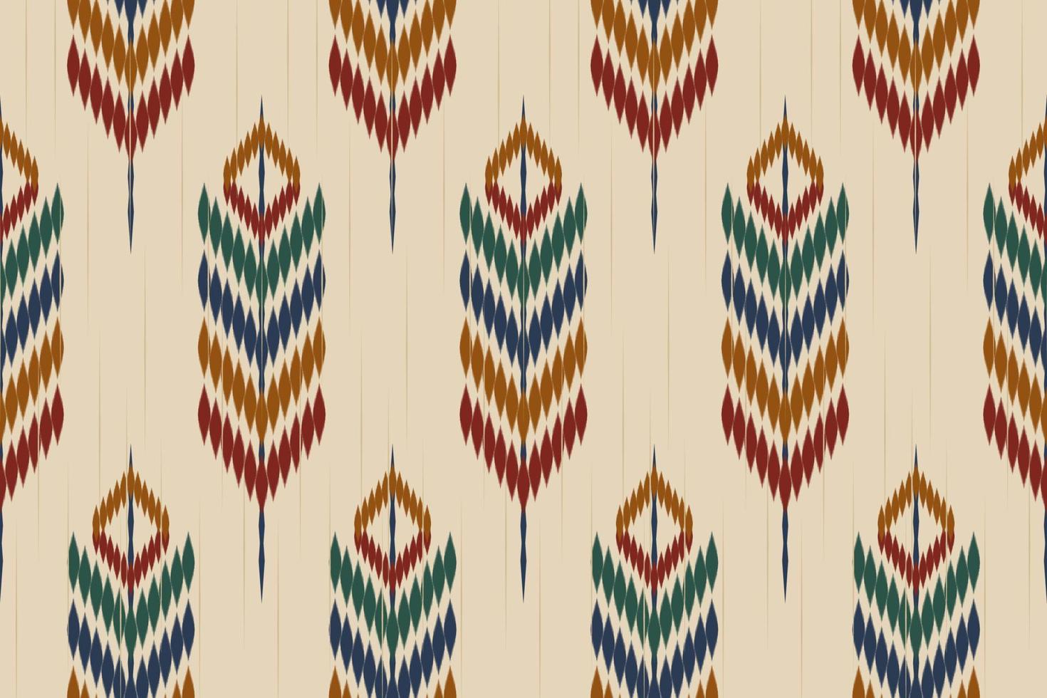 modello etnico ikat senza cuciture. stile messicano a righe. tradizionale autoctona. design per sfondo, carta da parati, illustrazione vettoriale, tessuto, abbigliamento, batik, moquette, ricamo. vettore