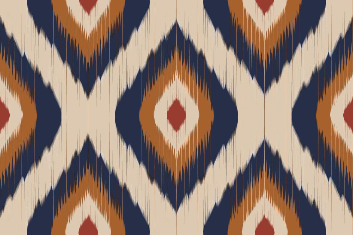 modello senza cuciture ikat in tribale. tradizionale etnico orientale. stile messicano a righe. design per sfondo, carta da parati, illustrazione vettoriale, tessuto, abbigliamento, batik, moquette, ricamo. vettore