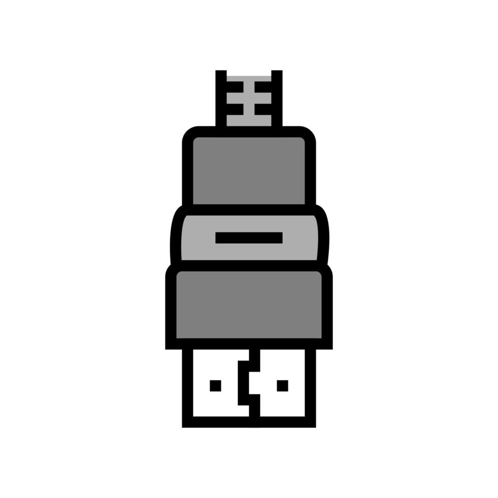 illustrazione vettoriale dell'icona del colore del cavo hdmi