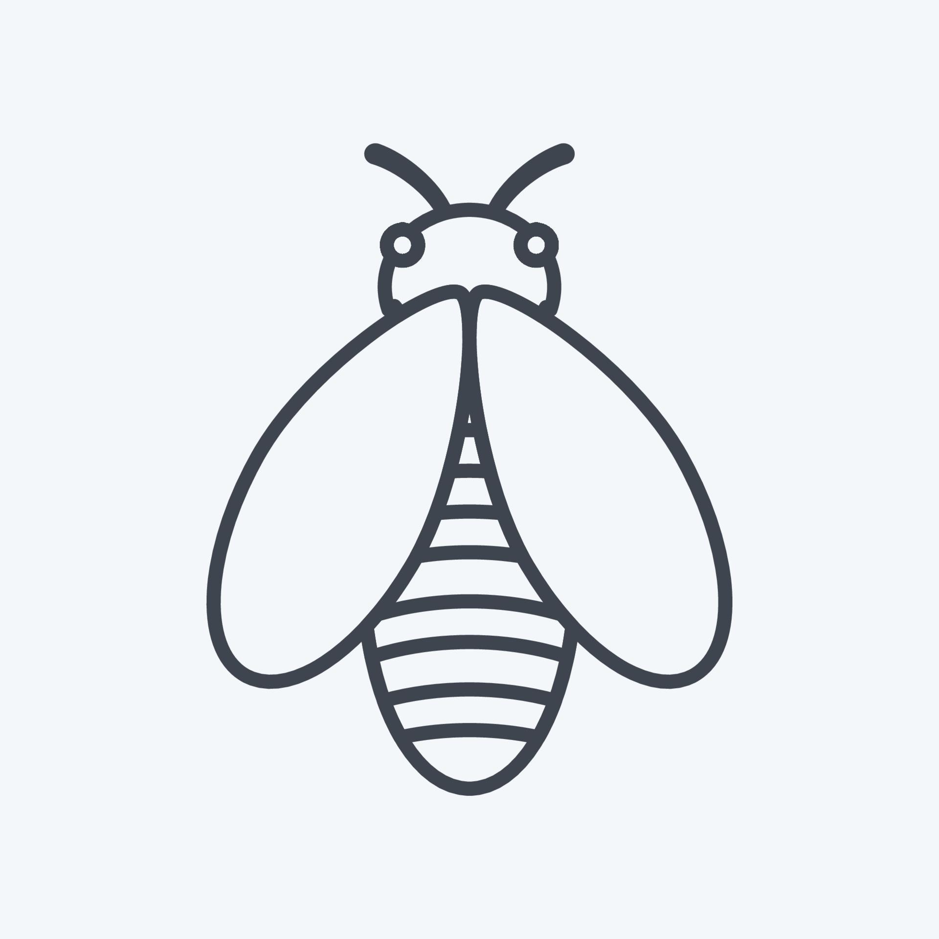 icona ape. adatto per simbolo animale. stile di linea. design semplice modificabile. vettore del modello di progettazione. semplice illustrazione del simbolo